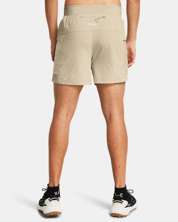 Men's UA Launch Trail 5" Shorts in Brown image number 1